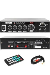 Lastvoice Lvx-150 Stereo Anfi Amfi 2x75 Watt Bluetooth Usb-Sd 220V/12V - 1