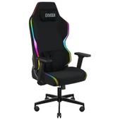 EXVEGA Lunar Active Kumaş RGB Oyuncu Koltuğu Siyah - 6