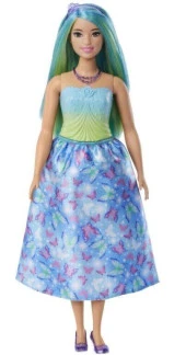 Barbie Prenses Bebek Mavi HRR07 HRR11 Lisanslı Ürün - 2