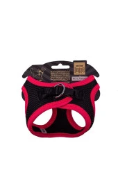 Doggie Havalı Dokuma Neon Serisi Küçük Irk Göğüs Tasması Pembe 2xs-26-30cm thumbnail 2