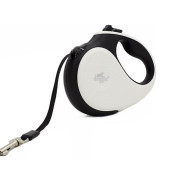 Doggie Otomatik Uzatma Tasması Soft Seri Beyaz 50kg/5mt - 1