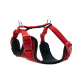 Doggie Havalı Dokuma Köpek Göğüs Tasması Xs 1.5x35 45 cm Kırmızı - 1