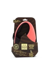 Doggie Soft Seri Otomatik Makaralı Gezdirme Tasması 50 Kg / 5 M Pembe - 1