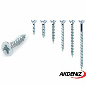 Akdeniz Sunta Vidası 5,0x50 Çinko 1 Koli 20 Paket - 1