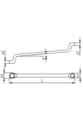 İzeltaş 0430 03 1819 Yıldız Iki Ağız Anahtar 18*19 Mm thumbnail 2