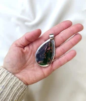 Kolye Epoksi Çiçek Gül Takı Aksesuar Kadın Hediye thumbnail 2