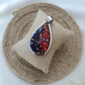 Kolye Epoksi Çiçek Gül Takı Aksesuar Kadın Hediye thumbnail 5