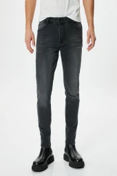 Erkek Siyah Jeans - 3