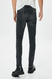 Erkek Siyah Jeans - 4