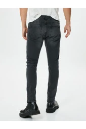 Erkek Siyah Jeans - 10