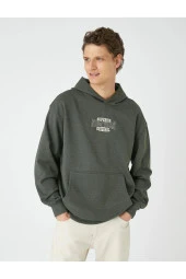 4WAM70120MK Koton Erkek Sweat KAHVERENGİ - 1