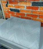 TOPTAN 10 Adet Şaheser %100 Pamuk Çift Kişilik Pike 240x220 (Tek Pike)-Karışık Renkli - 6