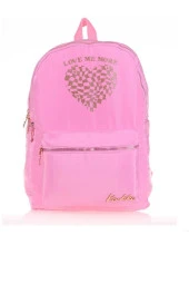 KAUKKO Prınt Sırt/okul Çantası Pembe K1548 - 1