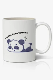 Uykucu Panda Baskılı Kupa Bardak Kahve Kupa Bardak - 1