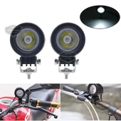 Yuvarlak Tek Led Bar Beyaz Sis Farı Araç Motosiklet Off Road Atv Forklift Led Lamba Projektör Metal Arazi Çalışma Lambası 2 Adet 10w - 4