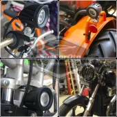 Yuvarlak Tek Led Bar Beyaz Sis Farı Araç Motosiklet Off Road Atv Forklift Led Lamba Projektör Metal Arazi Çalışma Lambası 2 Adet 10w - 10