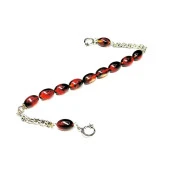 Beyzi Model 8-11mm Ateş Sıkma Kehribar Zaza Tesbih - 1