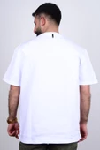 Loft 2034833 Beyaz Erkek Loose Fit Bisiklet Yaka %100 Pamuk Tşört - 3