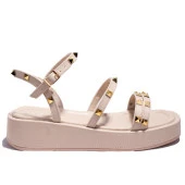 Dagoster DZA07-1058263C Bej Günlük Ortopedik Kadın sandalet - 2