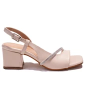 Dagoster DZA07-928035C Ten Taşlı Klasik Topuklu Kadın Ayakkabı - 2