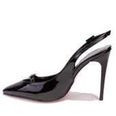 Dagoster DZA07-388494C Siyah Rugan Abiye Topuklu Kadın Ayakkabı - 3