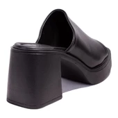 Dagoster DZA07-890201C Siyah Spor Topuklu Kadın Terlik - 4