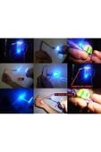 Led Işıklı Eğlenceli Lastikli Uçan Sapan Fırıldak - Parlayan Fırlatmalı Işıklı Led Sapan - 10 Adet - 1