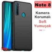 Xiaomi Redmi Note 8 Kamera Çıkıntılı Soft Silikon - 1