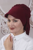 Dökümlü Şapka Tasarım  Bordo - 1