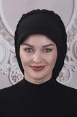 Dökümlü Şapka Tasarım  Siyah - 1