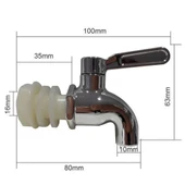 Cam Sebil Için Geniş Ağızlı Bol Sıvı Veren Musluk thumbnail 4