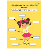 Çocuklar İçin ANATOMİ Öğreten YAZ-SİL Kitabı - 4