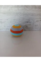 Amigurumi Organik Örgü Çıngıraklı Top - 1
