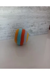 Amigurumi Organik Örgü Çıngıraklı Top - 3