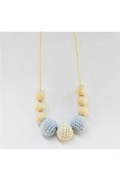 Anne Bebek Emzirme Kolyesi Yardımcı Kolye Ilgi Çekici Tasarım Oyuncak Ahşap Anne Kolyesi - 1