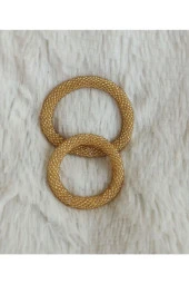 Şık Tasarım Parlak Anne Kız Boncuk Bileklik Seti thumbnail 1