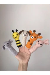 Amigurumi Hayvanlar Parmak Kukla Seti - 1