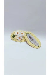 Handmade Tasarım Hediyelik Amigurumi Yeni Trend Işlemeli 2'li Toka Seti - 1
