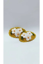 Handmade Tasarım Hediyelik Amigurumi Yeni Trend Işlemeli 2'li Toka Seti thumbnail 2