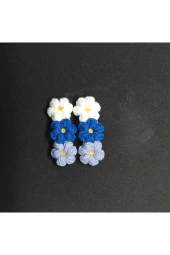 Üç Çiçek Şık Tasarım Amigurumi 2 Li Toka Seti - 1