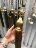 NİVEMESHOME ALTIN SAÇAKLI GOLD APARAT TAVAN TOPLAMA BRAÇOL - 1