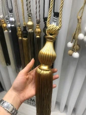 NİVEMESHOME ALTIN SAÇAKLI GOLD APARAT TAVAN TOPLAMA BRAÇOL - 1