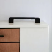 Arel Kulp Mobilya Mutfak Dolabı Çekmece Dolap Kulpları Kapak Kulpu Kulbu Siyah 160 mm Metal thumbnail 8