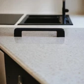 Arel Kulp Mobilya Mutfak Dolabı Çekmece Dolap Kulpları Kapak Kulpu Kulbu Siyah 160 mm Metal thumbnail 6