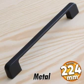Arel Kulp Mobilya Mutfak Dolabı Çekmece Dolap Kulpları Kapak Kulpu Kulbu Siyah 224 mm Metal thumbnail 1