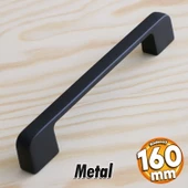 Arel Kulp Mobilya Mutfak Dolabı Çekmece Dolap Kulpları Kapak Kulpu Kulbu Siyah 160 mm Metal thumbnail 1