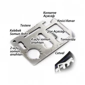 Acil Durum Kartı Survival Kit 11in1 - 2