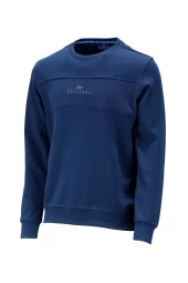 Erkek Standart Fit Bisiklet Yaka Baskılı Pamuklu Koyu Sweatshirt - 1