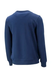 Erkek Standart Fit Bisiklet Yaka Baskılı Pamuklu Koyu Sweatshirt - 2