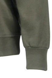 Erkek Standart Fit Bisiklet Yaka Cep Fermuarlı Haki Sweatshirt - 3